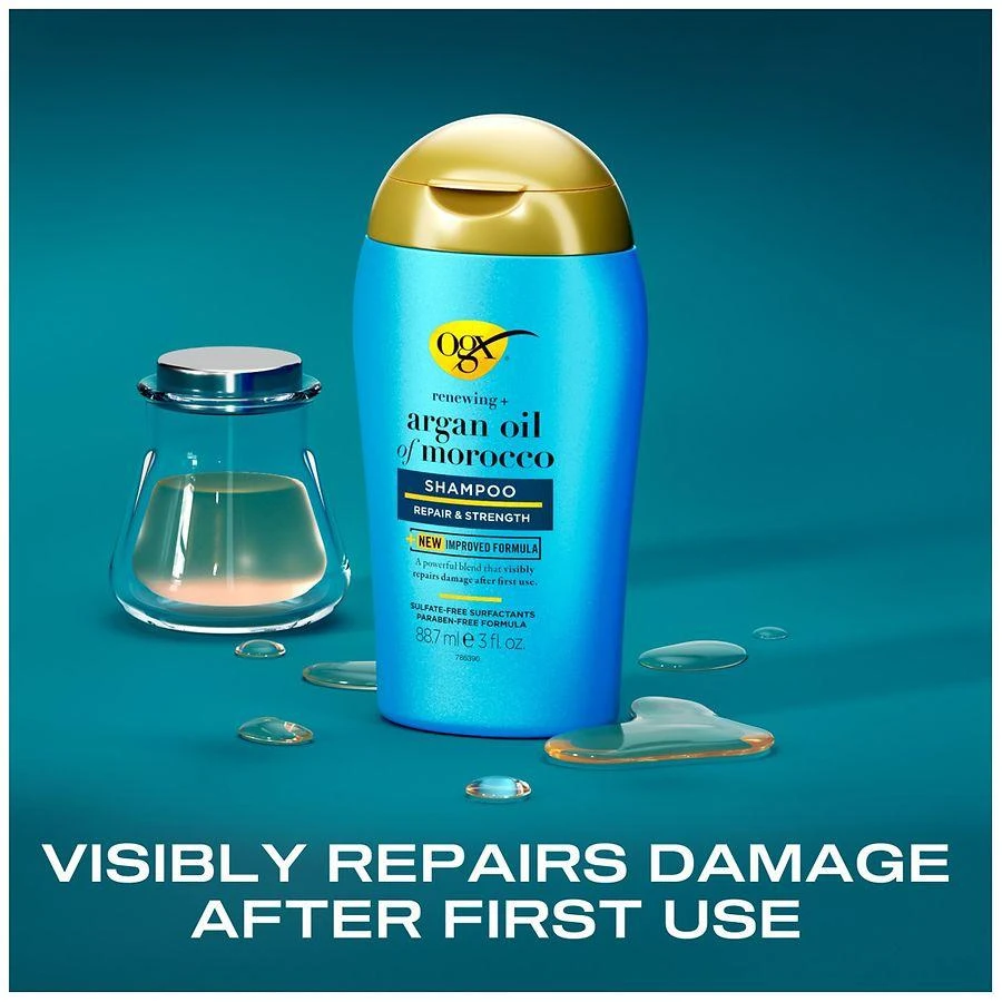 OGX Renewing + Argan Oil of Morocco Shampoo, Damage Repairing Citrus-Fresh, Floral-Green & Woody 4