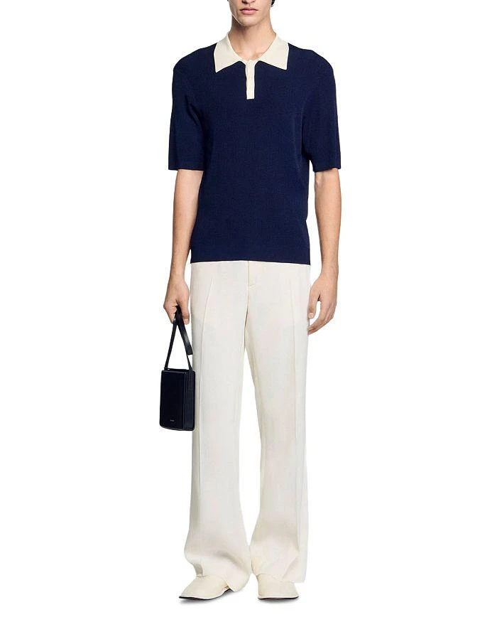 Sandro Two Tone Polo Shirt 3