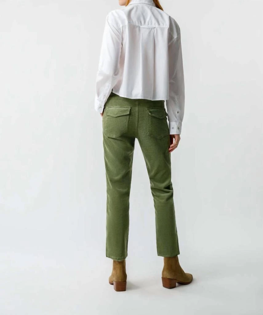 AMO Cord Easy Army Trouser In Tea Leaf 5
