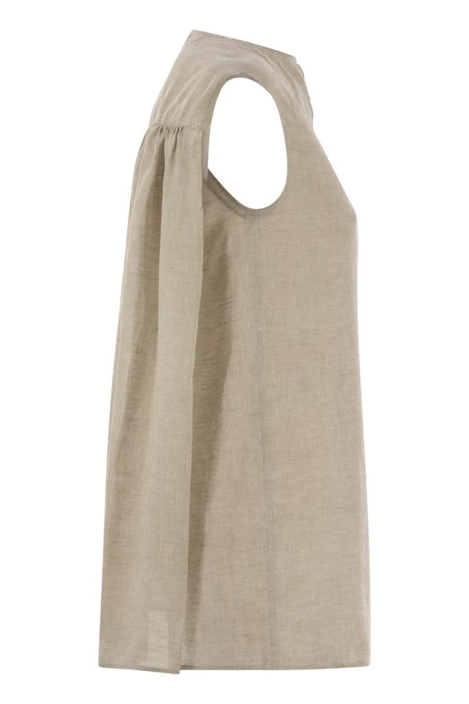 FABIANA FILIPPI LINEN SLEEVELESS TOP 3