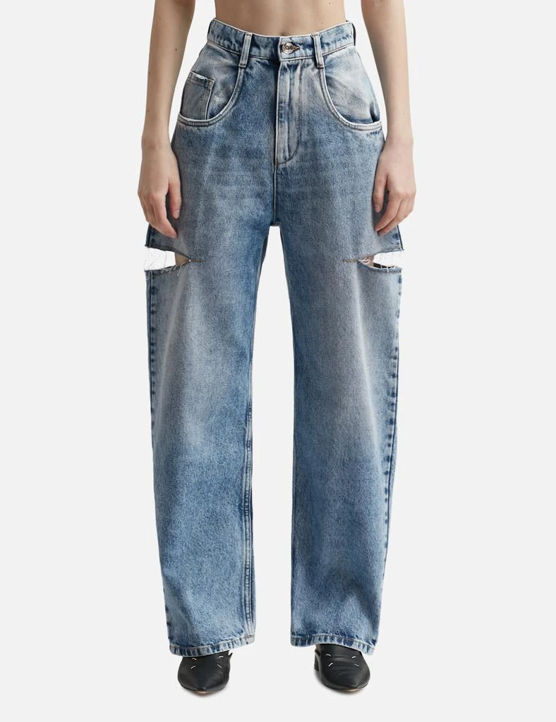 MAISON MARGIELA Denim jeans with slash details 1