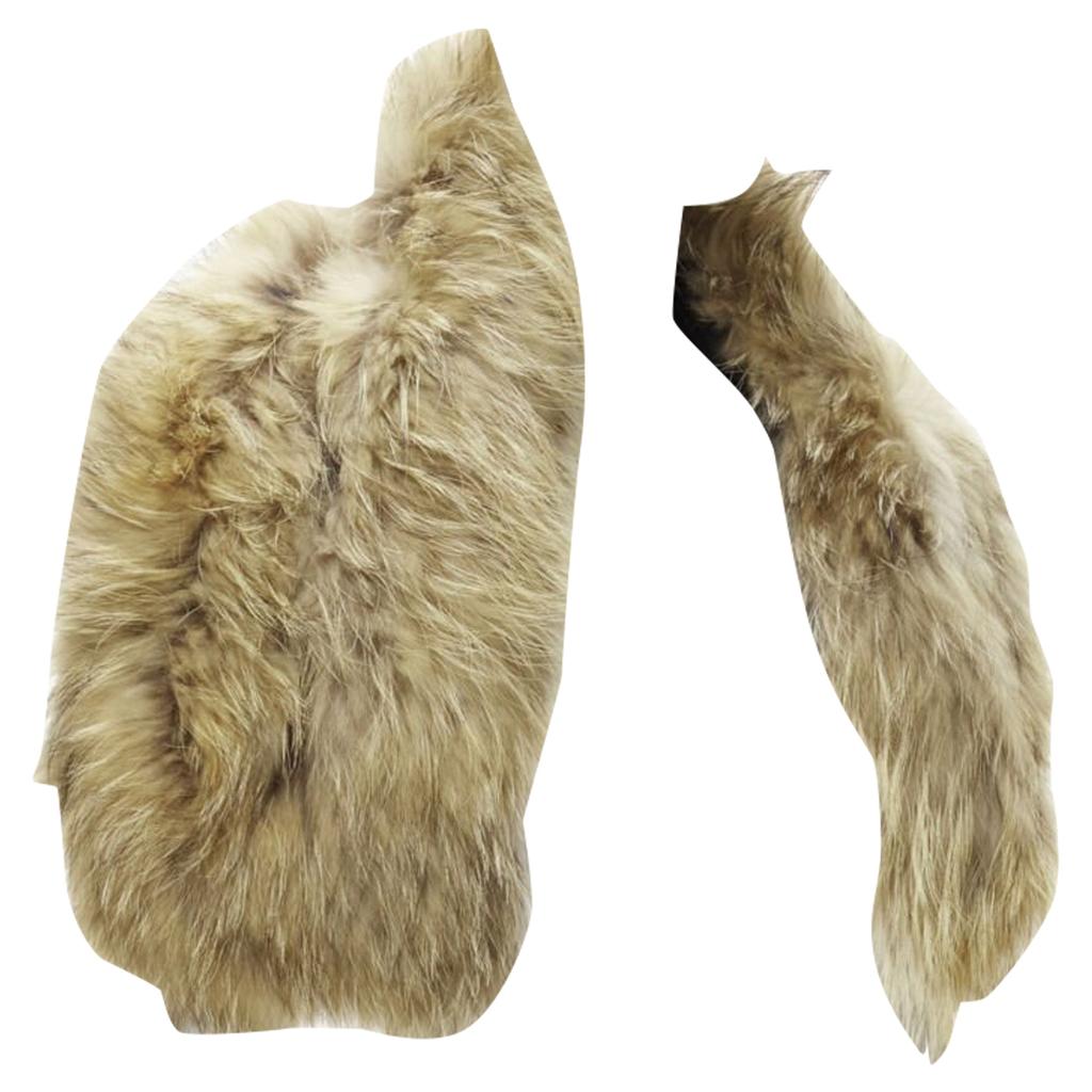 Charlotte Simone fur silk lined collar cuff scarf