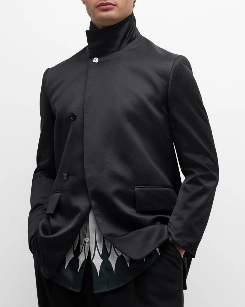 AMIRI Men's Double-Breasted Stand Collar Blazer 1