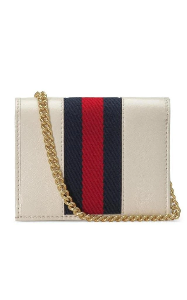 Gucci White Rajah Chain Card Case Wallet 3