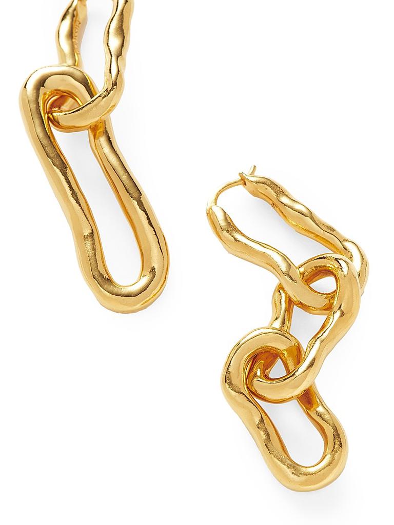Missoma Molten 18K-Gold-Plated Mismatched Drop Earrings