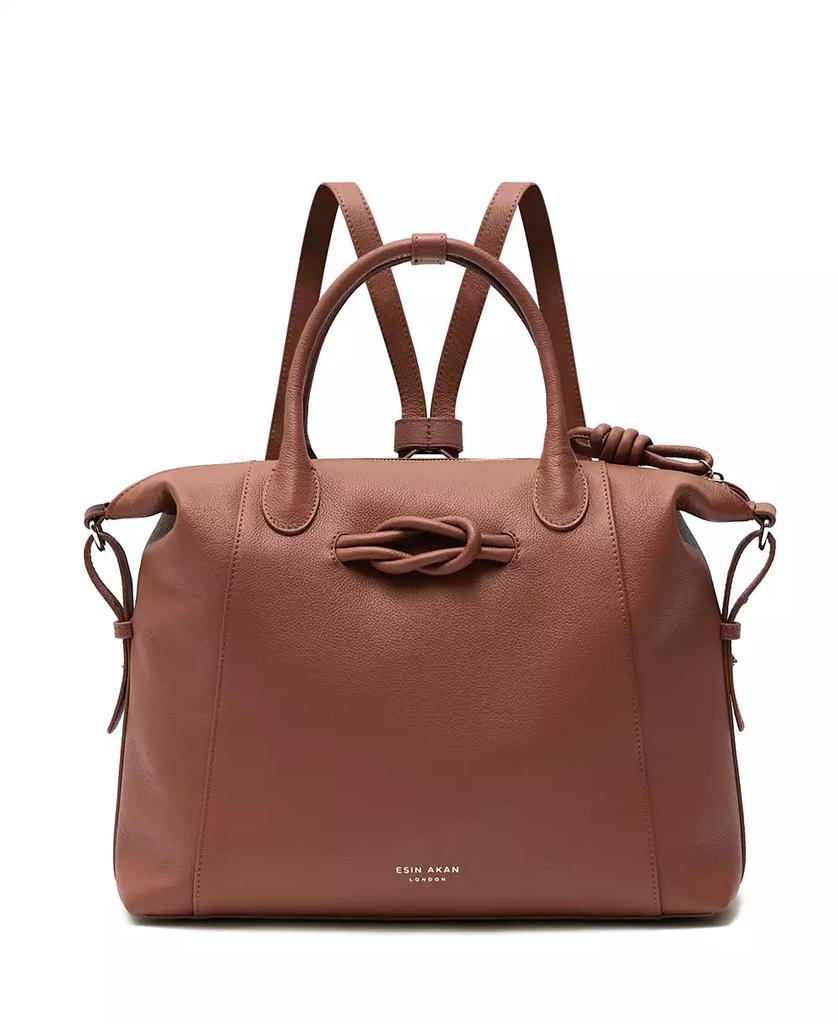 Esin Akan Wimbledon Large Leather Backpack Tote