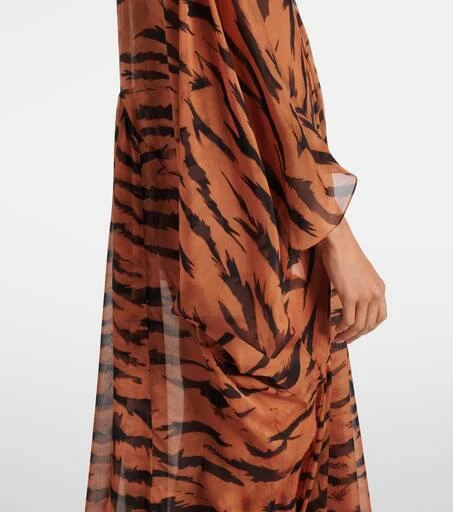 Adriana Degreas x Sabine Getty printed silk kaftan 5