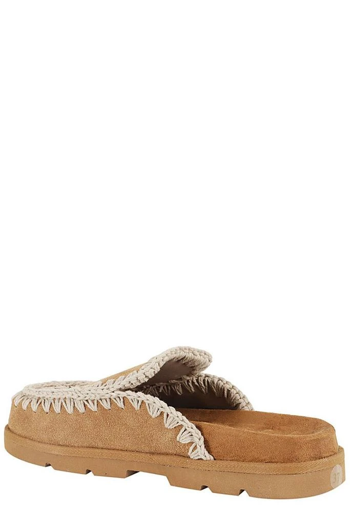 Mou Mou Whipstitch-Trim Slip-On Mules 3
