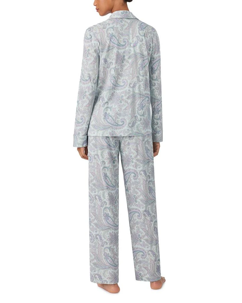 Ralph Lauren Long Sleeve Notch Collar Long Pants Pajama Set 3