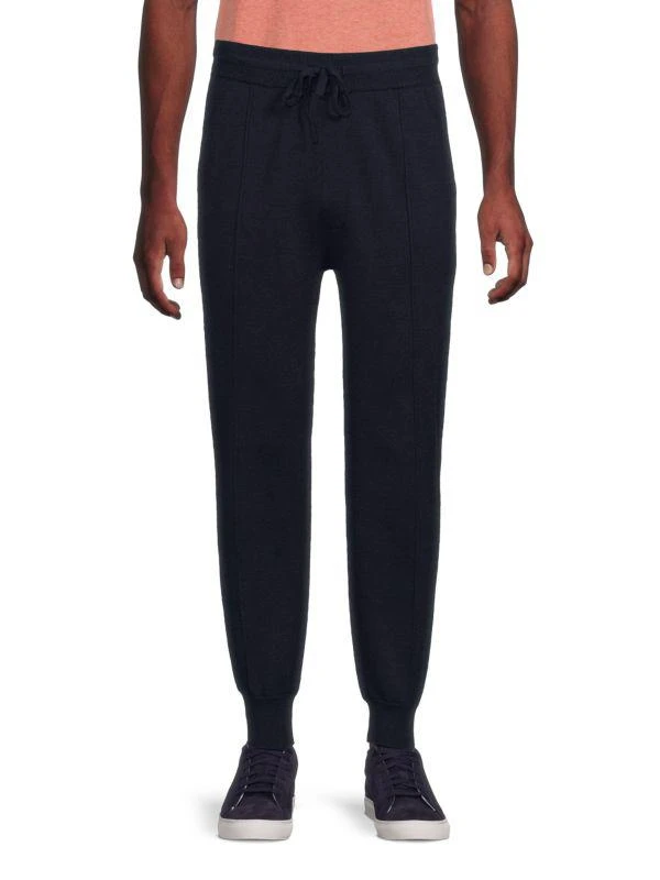 Bruno Magli Solid Wool Joggers 1