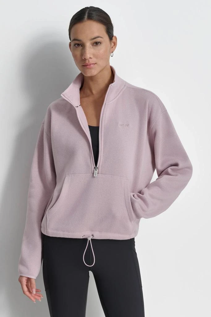 DKNY HALF ZIP FLEECE PULLOVER 1