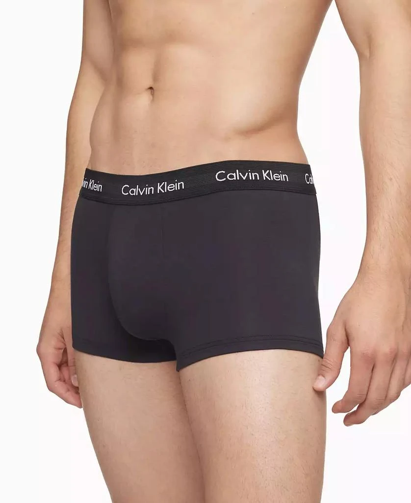 Calvin Klein Men's 3-Pack Cotton Stretch Low-Rise Trunk Underwear 3