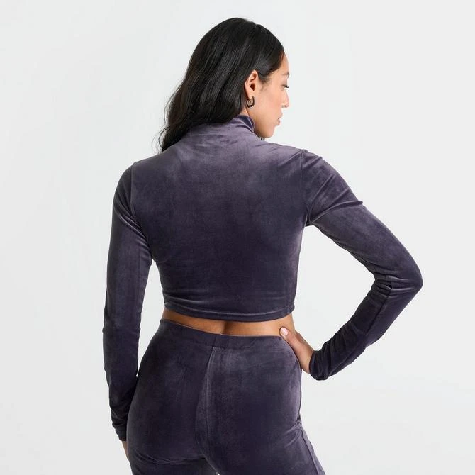 Adidas Women's adidas Originals Bling Long-Sleeve Mock Crop Top 4