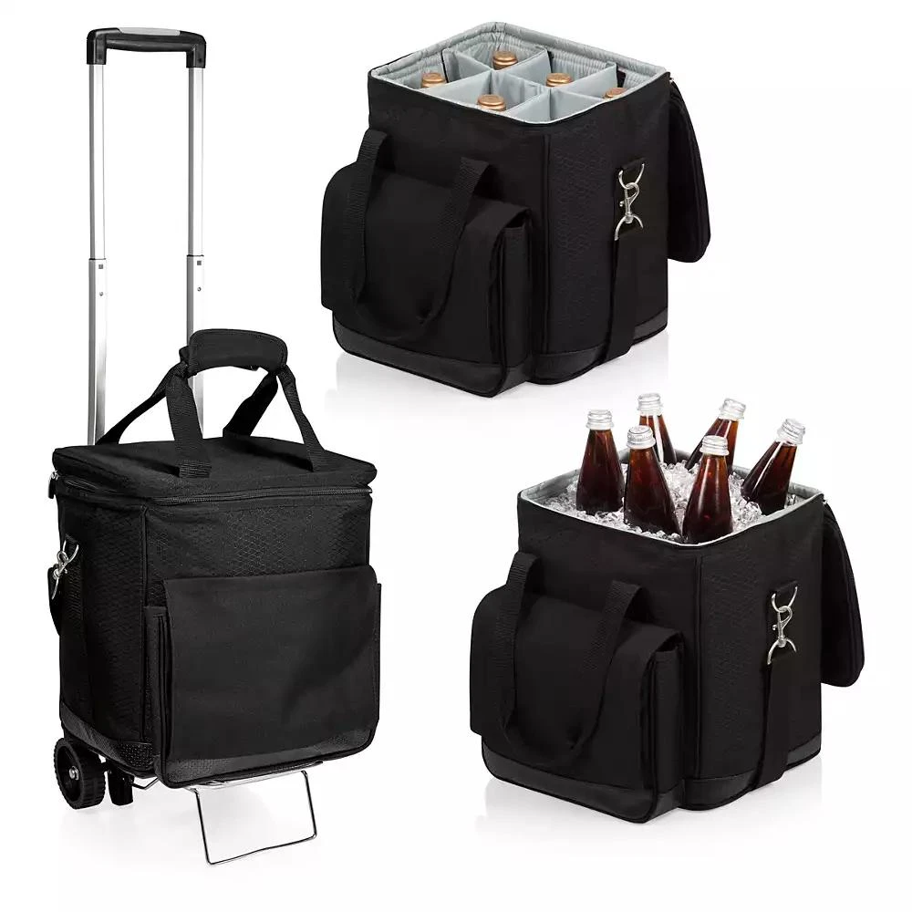 ONIVA Legacy® by Picnic Time Cellar 6-Bottle Wine Carrier & Cooler Tote with Trolley 6