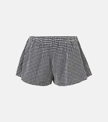 Hunza G Gingham seersucker shorts 1