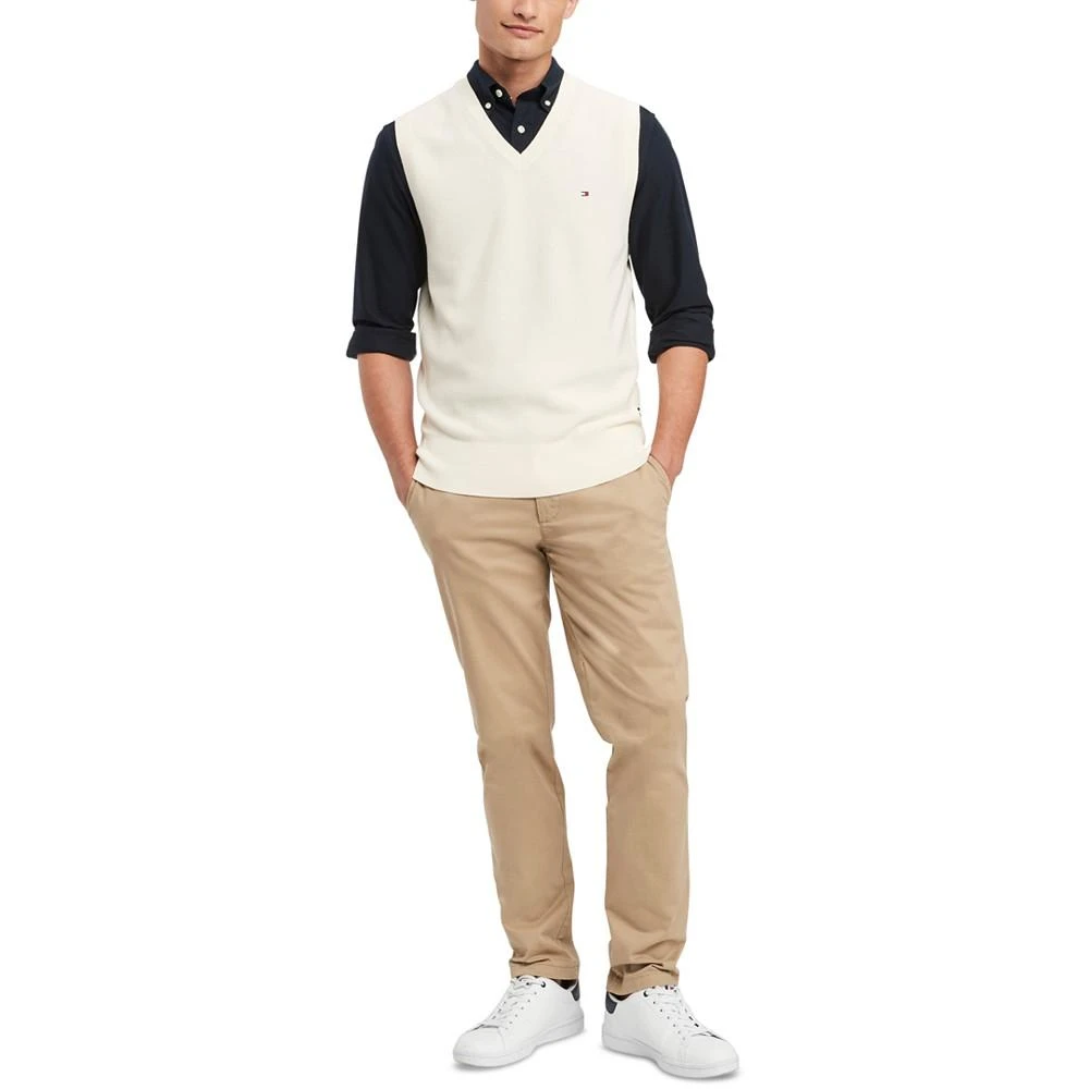 Tommy Hilfiger Men's Ricecorn V-Neck Cotton Sweater Vest 4