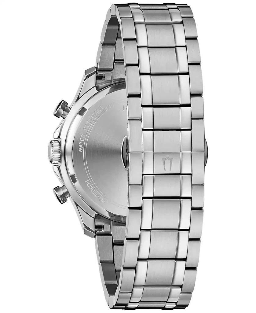 Bulova Men's Chronograph Classic Diamond (1/8 ct. t.w.) Stainless Steel Bracelet Watch 44mm, A Macy's Exclusive Style 3