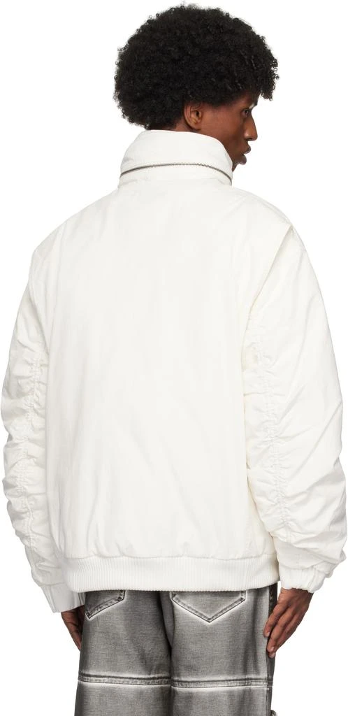 GUESS USA White Cotton Ripstop Parka Jacket 3