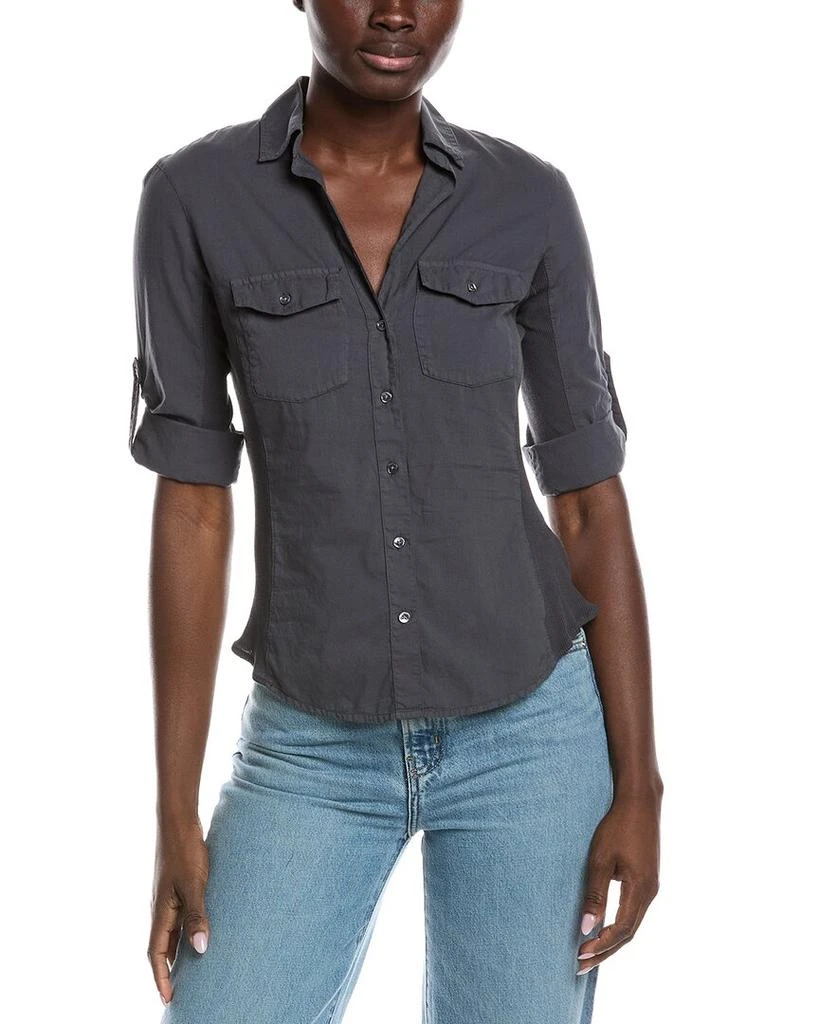James Perse Contrast Panel Shirt
