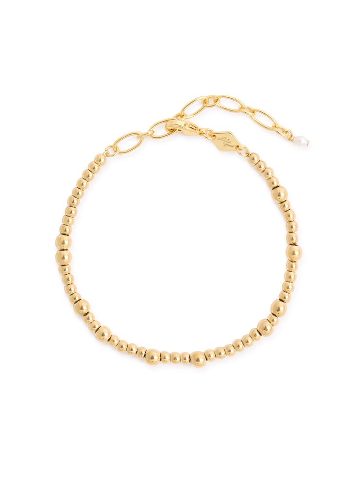 Anni Lu Goldie 18kt gold-plated beaded bracelet