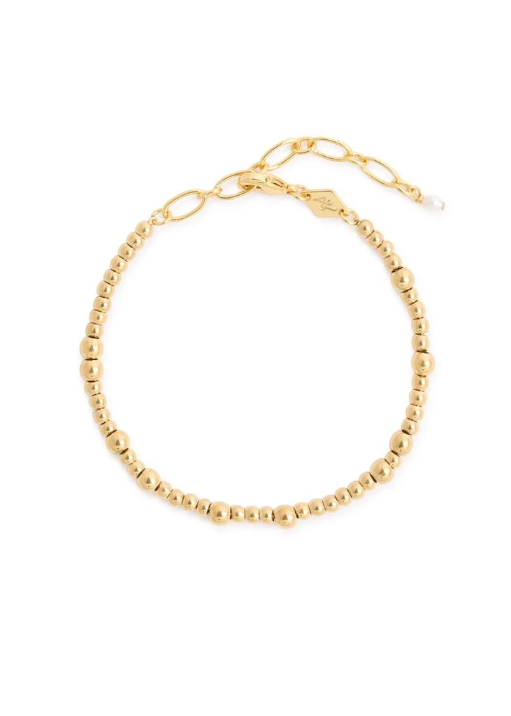 Anni Lu Goldie 18kt gold-plated beaded bracelet 1