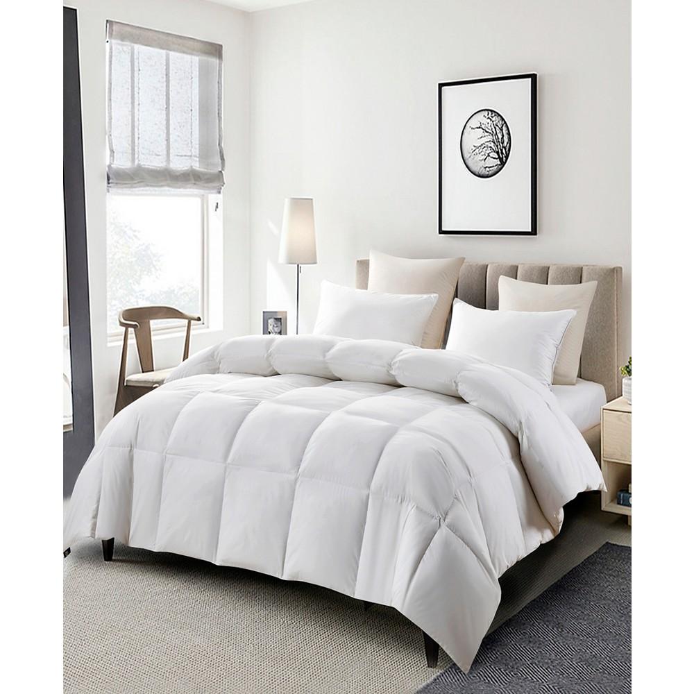 Serta White Goose Feather & Down Fiber Light Warmth Comforter