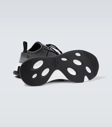 Berluti Shadow knitted and leather sneakers 7