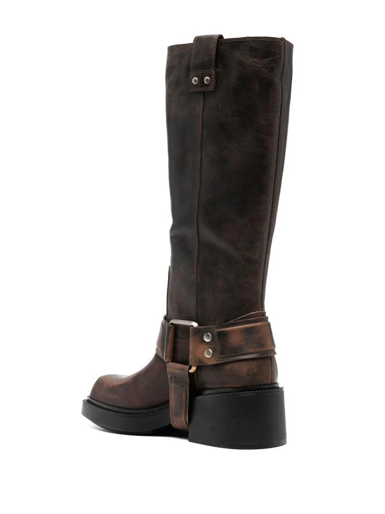 VIC MATIĒ Brown Saddle Calf-length Boots 3