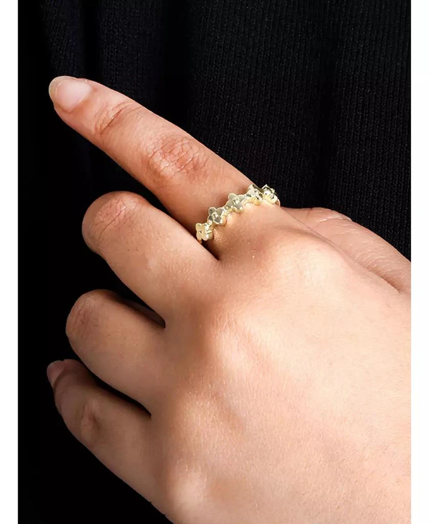 DEVATA 14K Gold Clover Ring 3