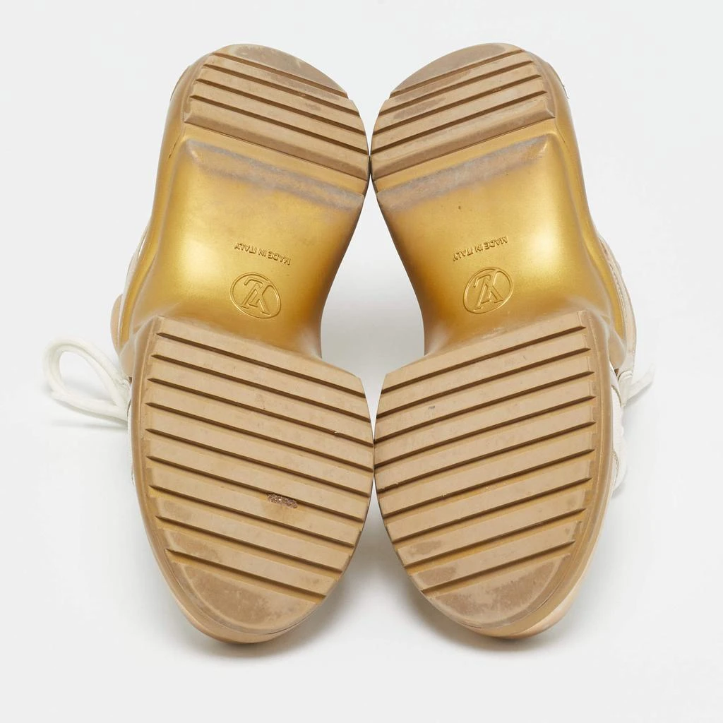 Louis Vuitton Louis Vuitton White/Gold Leather and Mesh LV Archlight Sneakers Size 40 6