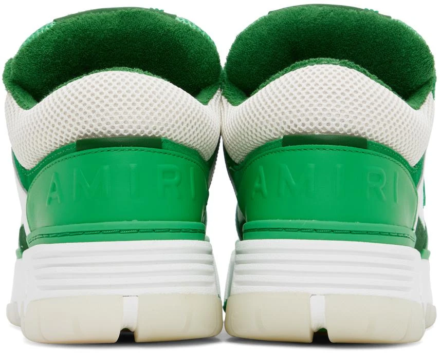 AMIRI White & Green MA-1 Sneakers 2