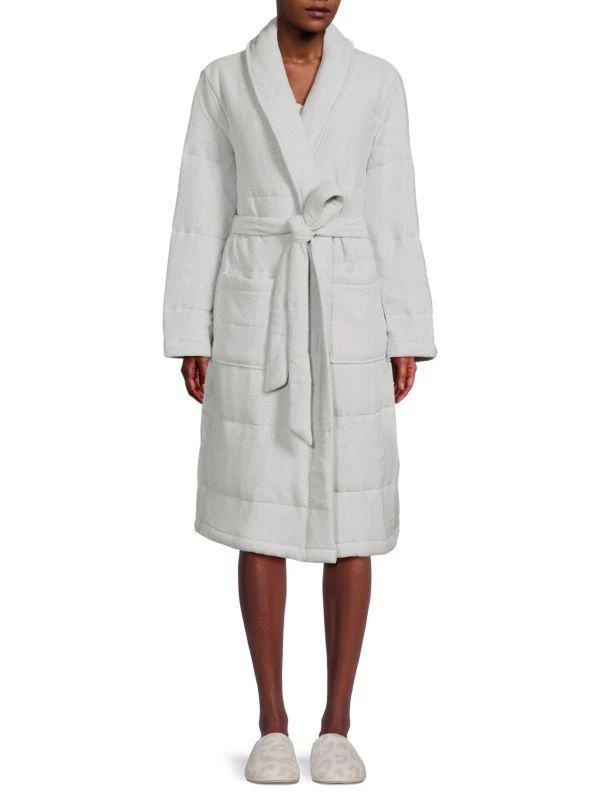 Martha Stewart Shawl Collar Puffer Robe 1