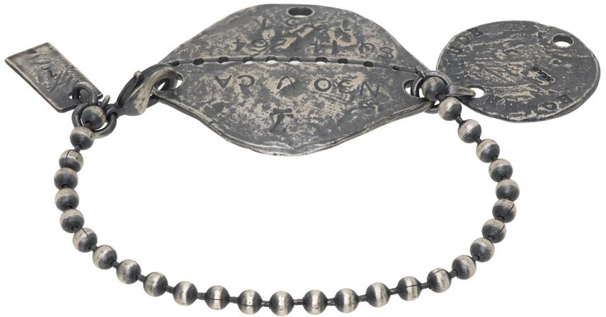 Julius Silver Tag Bracelet