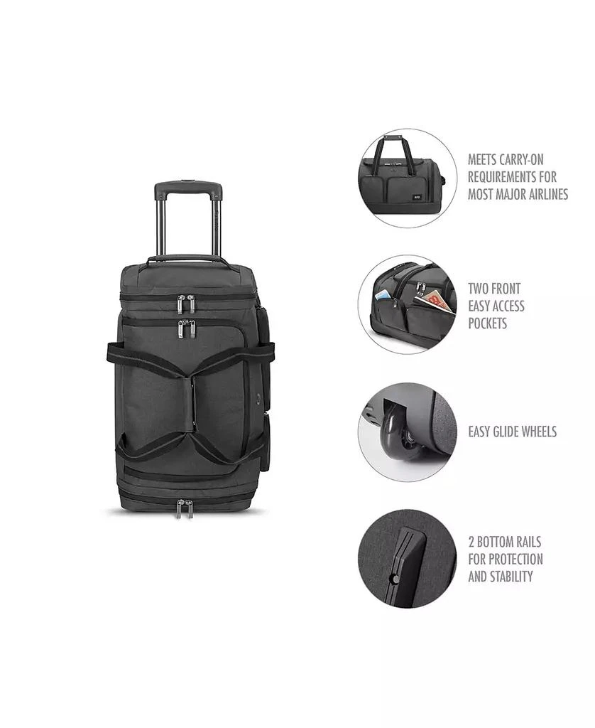 SOLO New York Leroy Carry-On Rolling Duffel Bag 18