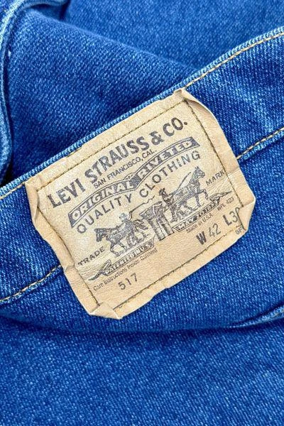 Levi's Vintage 1980's Levi’s® 517 Red Tab Dark Faded Western Boot Cut Denim Jeans 3