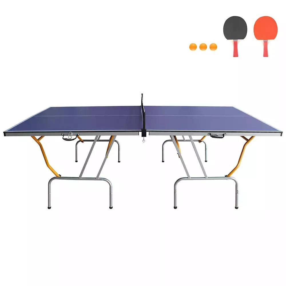 Streamdale Furniture Streamdale Compact Foldable Ping-Pong Table Set Table, Paddles, Net, Balls 4