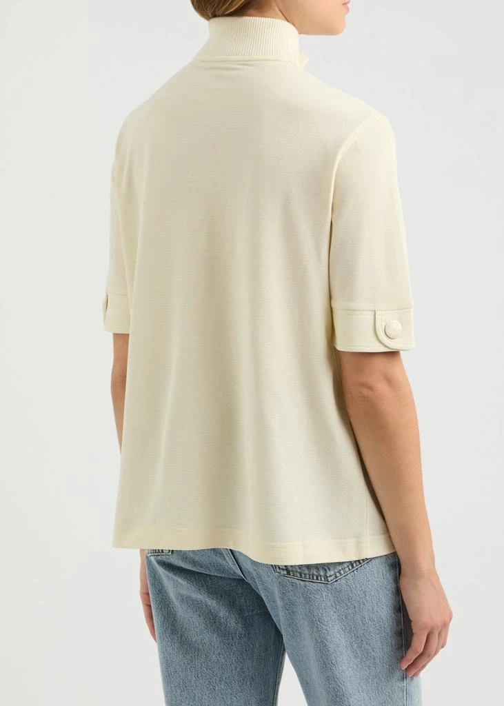 Moncler Half-zip piqu�é cotton T-shirt 3