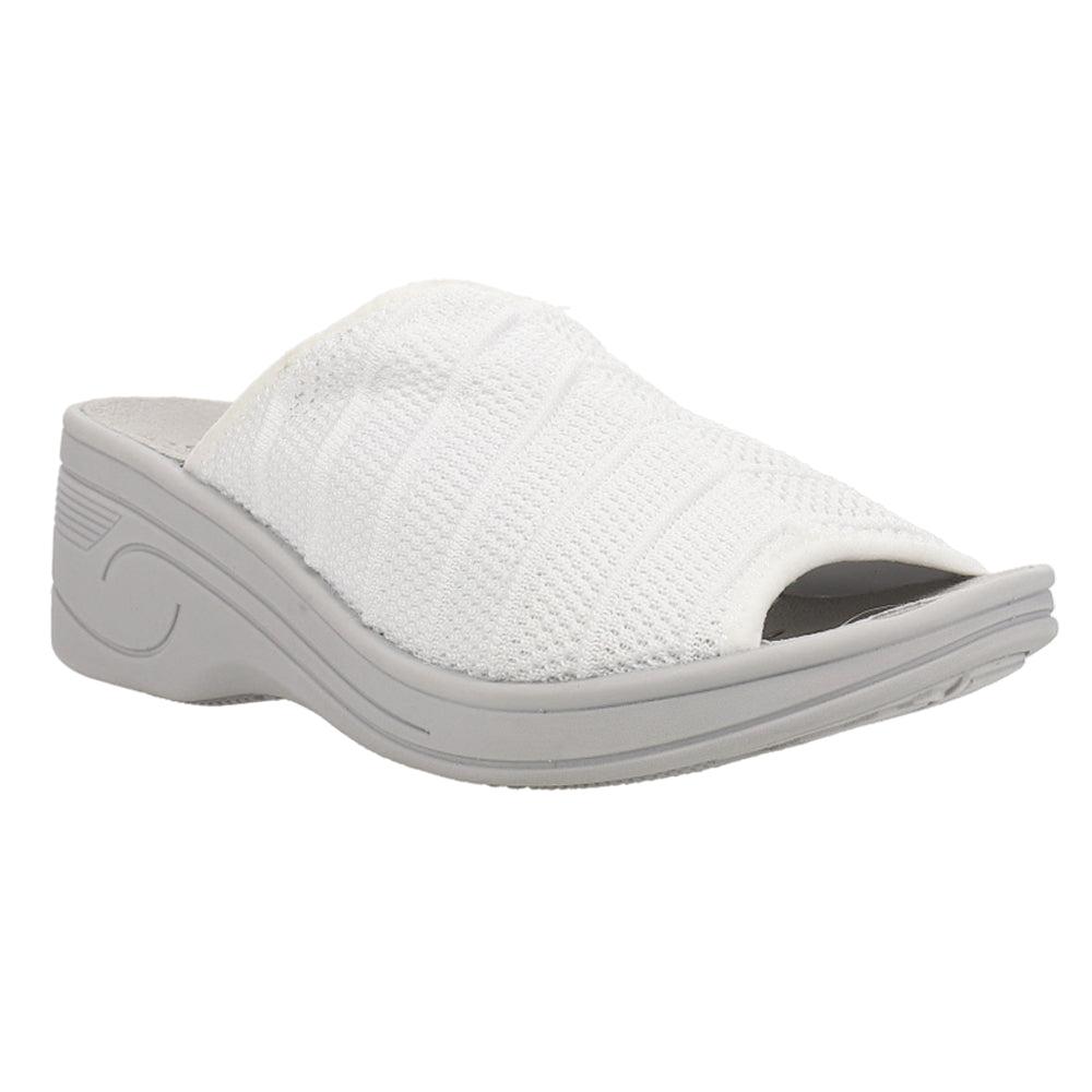 Easy Street Airy Perforated Slide Wedge Sandals