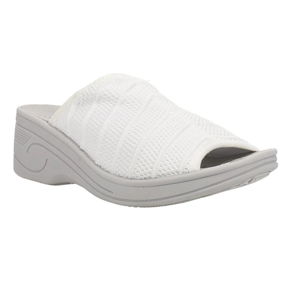 Easy Street Airy Perforated Slide Wedge Sandals 2