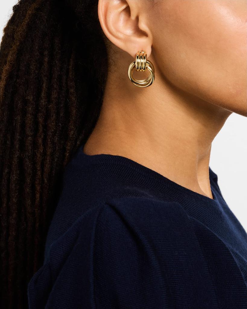 BAUBLEBAR Gold-Plated Interlocking Hoop Earrings