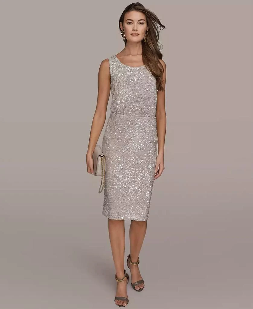 Donna Karan Women
s Sequin Detail Midi Skirt 4