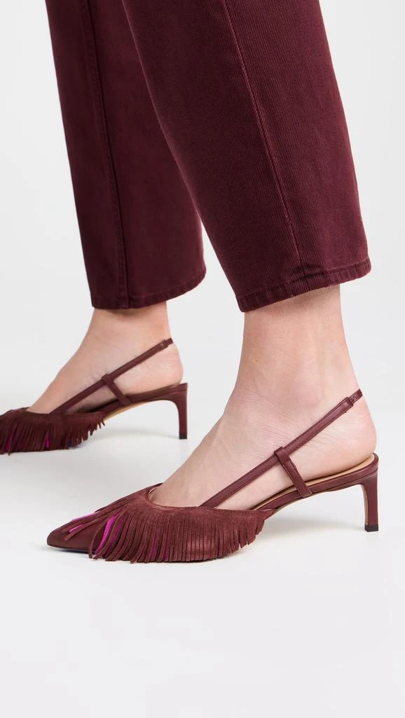 Ulla Johnson Fringe Kitten Heels 2