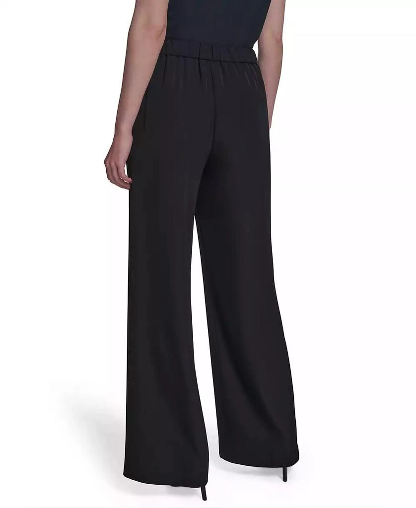 HALSTON Women's Horsebit Buckle Straight-Leg Pants 2