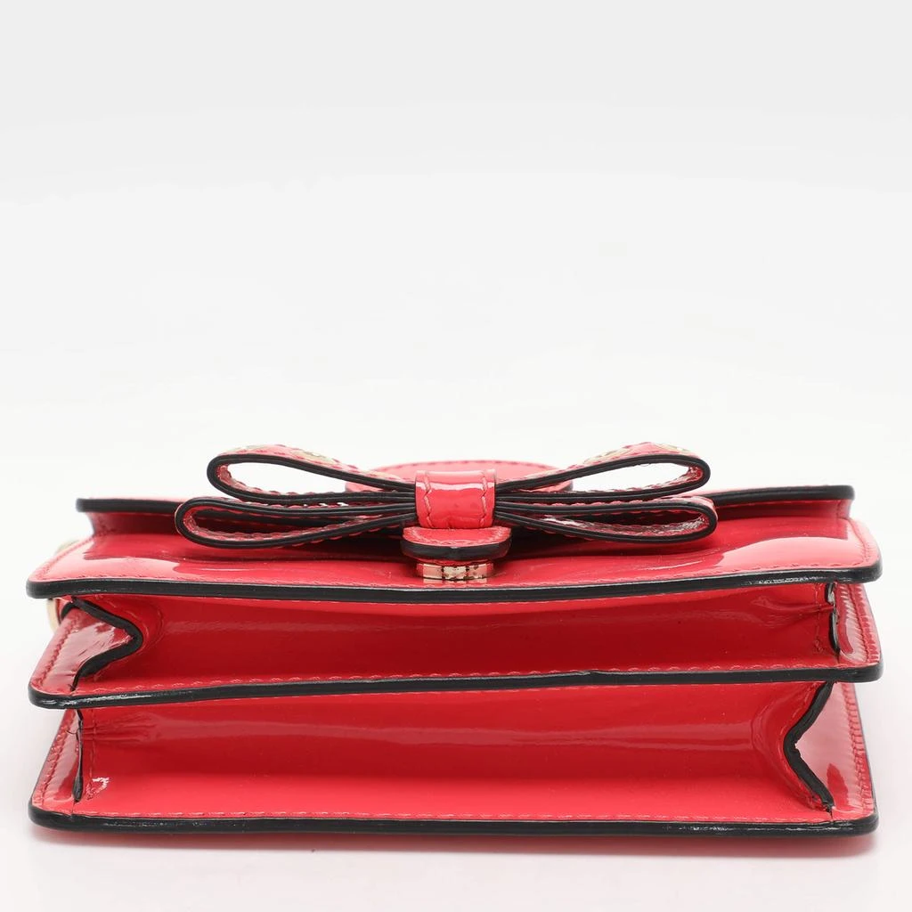 RED Valentino RED Valentino Red Patent Leather Bow Clutch Bag 8