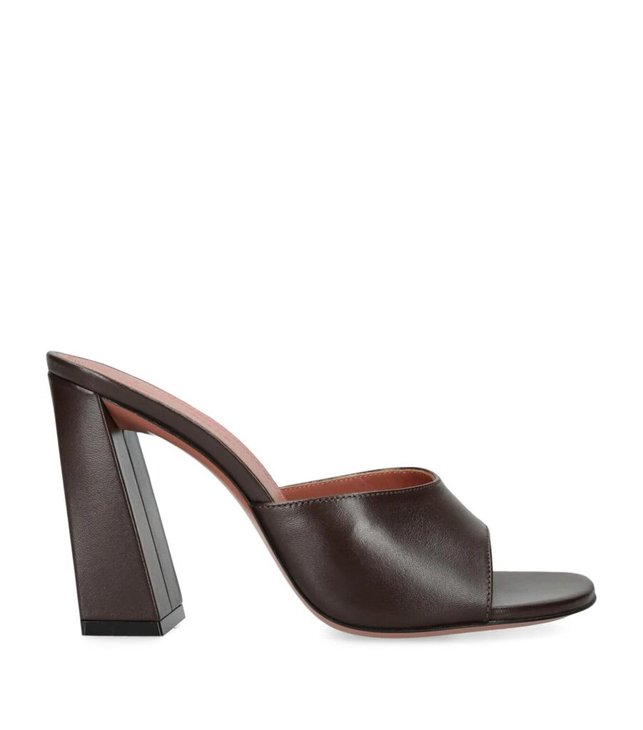 Amina Muaddi Leather Brigitte Mules 95 1