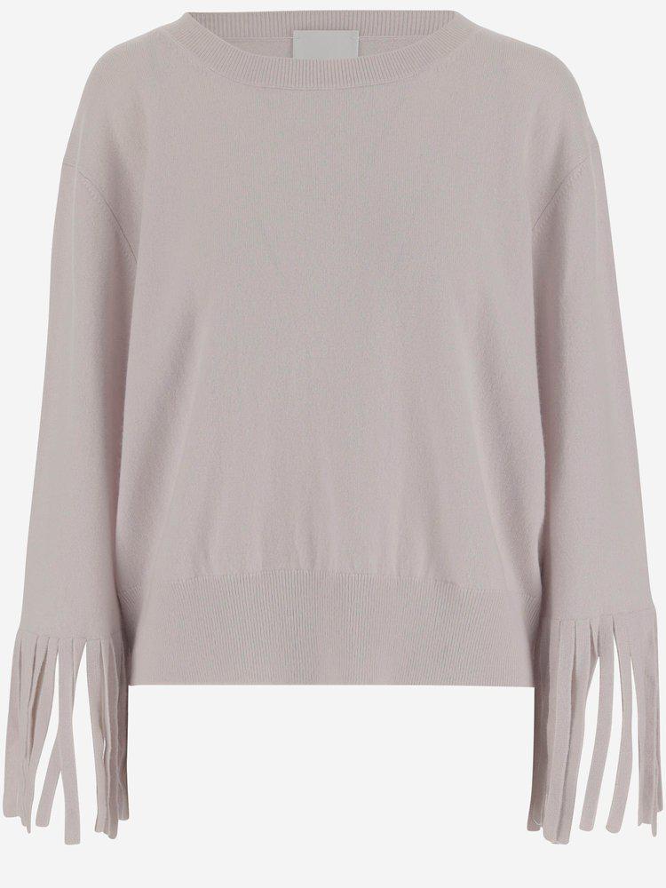 Allude Allude Fringe Sleeve Sweater