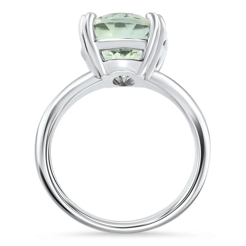 Pompeii3 5Ct Green Amethyst Oval Ring 10k Gold 3