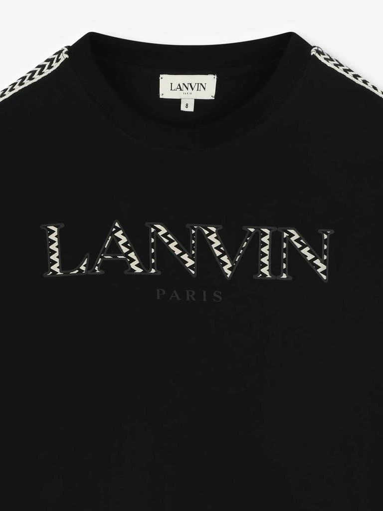 Lanvin Boys Logo T-Shirt in Black 3