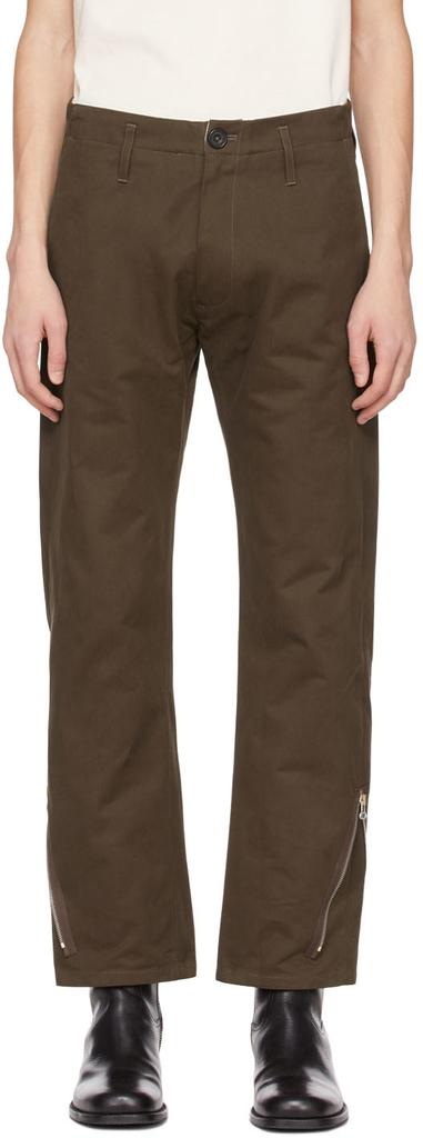 3MAN Khaki Cotton Trousers