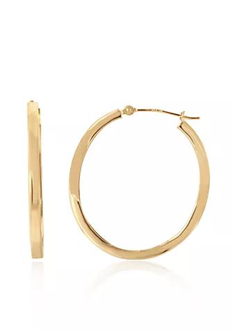 Belk & Co. Hoop Earrings in 14K Yellow Gold